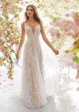 Wish Explosion Of New Lace Sexy V-Neck Sleeveless Wedding Dress Dress Dress Dress 68HZ