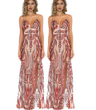 Wish Exploding Women's Deep V Sexy Suspension Dress Evening Dress 68HZ