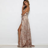Wish Exploding Women's Deep V Sexy Suspension Dress Evening Dress 68HZ