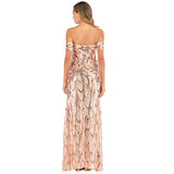 Wish Ebay Sexy Sling Strip Long Dress Deep V-Neck Elastic Drag Dress 68HZ