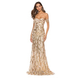 Wish Ebay Sexy Sling Strip Long Dress Deep V-Neck Elastic Drag Dress 68HZ