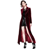 Long-Style Windwear Woman Over The Knee To Ankle 2025 Autumn And Winter Popular New Temperament Velvet Coat 68HZ
