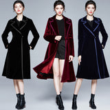 Silk Windwear Women's Long Mid-2025 Autumn And Winter New Popular Women's Temperament Waist Coat Coat European Tide 68HZ