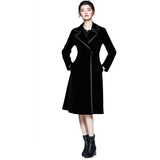 Silk Windwear Women's Long Mid-2025 Autumn And Winter New Popular Women's Temperament Waist Coat Coat European Tide 68HZ