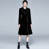 Silk Windwear Women's Long Mid-2025 Autumn And Winter New Popular Women's Temperament Waist Coat Coat European Tide 68HZ