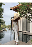 2025 Autumn Dress New French Retro Waist Temperament Showing Thin Legs Hanging Shoulder Black Conjoined Trousers Woman 68HZ