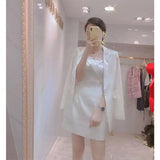 2025 New Small Fragrant Style Temperament Simple Corset Dress Acetate-Sonic Setula Suit Jacket Two Sets Of Women 68HZ