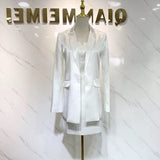 2025 New Small Fragrant Style Temperament Simple Corset Dress Acetate-Sonic Setula Suit Jacket Two Sets Of Women 68HZ