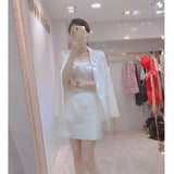 2025 New Small Fragrant Style Temperament Simple Corset Dress Acetate-Sonic Setula Suit Jacket Two Sets Of Women 68HZ