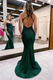 Off The Shoulder Charming Long Mermaid Sexy Green Women Prom Dresses HZ1024