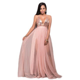 Ebay Burst Fashion Sexy Mesh Splicing With Leek Sling Ribbon Bare Back Dress 68HZ