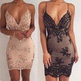 2025 Women's New Summer Glide Night Dress Dress Deep V Collar Sexy Bareback Sling Dress 68HZ