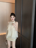 Simple Fashion Beige Beading Design A-line Party Dress Homecoming Dress HZ1024