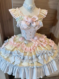Cute Bow Decoration A-Line Tiered Design Party Dress Homecoming Dress HZ1024