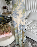 Sweet Strapless Floral Design Irregular Hem A-line Women Dress HZ1024