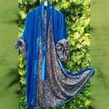Wish Large-Size Korean Velvet Belt Color Clove Digital Flower Dress Dress Pyjamas 68HZ