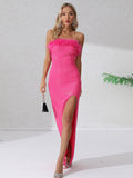 Fashion High-End Women's Sexy Out-To-Shoulder Tective Dress Dress Dress Dress Dress Dress Woman 68HZ