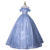 Dress 2025 New Vocal Art Test Temperament Cinderella Piano Performance Ponpong Skirt Shoulder Evening Dress Woman 68HZ