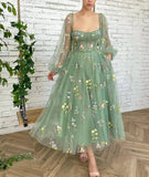 Breast-Wearing Women Green High-End Adult Birthday Host Sexy Family Bridesmaids 68HZ