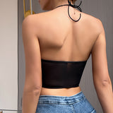 Direct Sales 2025 Fashion New Color Ding Net Fish Bone Strapped With A Deransized Double Folded Small Vest 68HZ