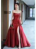 Toasting 2024 New Bridal Autumn Dress High-End Light Luxury Niche Engagement Dress Host Performance Suit 68HZ