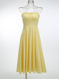 New Solid Color Sexy Tective Dress Body Shaped Fish Bone Tie Sling Small Top Suit Dress 68HZ