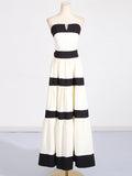 French Temperament Elegant Style Dress Women's Dress Spring 2025 New Chest-Striped Bow Decorated Dress Dress Women 68HZ
