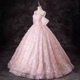Super Fairy Evening Dress Pink Word Shoulder Vocal Piano Art Princess Ponpong Skirt Adult Ceremony Host Dress Dress 68HZ