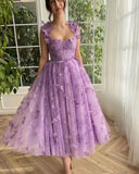 The Bridesmaid's Suit Slings Linden With Forked Temperament Sexy Evening Dress Lace Mesh Dress 68HZ