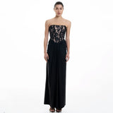 New Sexy Lace Dress Temperament With Chest Sticks Wearing Fish Bone Party Dress Dress 68HZ