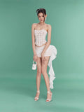 Sexy Lace Lace Lace Tective Back Strapped With Ass Dress Two Sets 68HZ