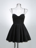 Women's Summer New Sexy Sling Wrapped Breast Fluffy Dress High-End Temperament Mesh Lined Dress 68HZ