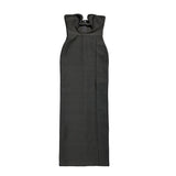 2025 Summer Fashion Sexy Temperament With Skirt Black Low-Chests Hot Girl Long Dress Tide 68HZ
