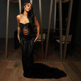 2024 Women's Summer New Lace Brat Belt Delire Sexy Hottie Dress 68HZ