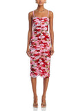 Spring And Summer New Fashion Flowers Milk Silk Brith Flower Fork Dress Can Be Adjusted To Hang The Dress Woman 68HZ
