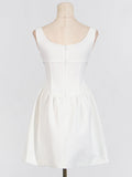 Australian Show High-End Short Dress 2025 Summer New Hand-Made Seam Sleeveless Sleeveless Thin Temperament Dress 68HZ