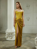 2025 Autumn Women's French Sexy Sling Dress Dress High-End Open Skirt Dress Dress 68HZ