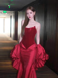 2025 Spring And Summer Women's Velvet Velvet Dress Flower Dress Dress Dress 68HZ