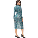 Open Fork Straight Collar Nail Buckle Tangle Folded Cheongsam Dress Women's New Spring And Summer 2025 68HZ
