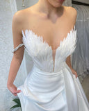 Evening Dress With Bra Feathers And Tail Dress Open Sexy Birthday Party Dress Woman 68HZ