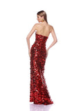Pearl Suspension Dress Red New 2025 High-End Long Evening Dress Sexy Lien Dress 68HZ
