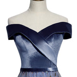 Grand Choir Evening Dress Woman 2025 New Banquet Word Shoulder Long Party Temperament Performance Dress 68HZ