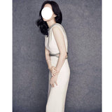 Nail Diamond Dress Little Black Dress Temperament Birthday Party Host Evening Dress Woman 68HZ