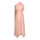 Star Greek Goddess White Dress Spring And Summer French Egyptian Gentle Fairy Holiday Ribbon Hanging Neck Dress 68HZ
