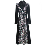 Heavy Industry Liliang Long Sleeve Long Sleeves Long-Sleeved Dress + Belt Autumn Women's New 2024 68HZ