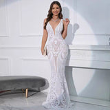 Exploding Beads Sling Dress Dress Women's Dress Sexy Night Dress Wedding Dress 68HZ