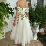 Banquet Evening Dress 2025 New Summer White Shoulder Can Usually Wear Thin And Medium Long Host Dress 68HZ