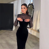 2024 Temperamental T-Shirt + Thai Version Of Black Gold Velvet Temperament Single Sling Skirt Dress 68HZ