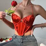Direct Sales 2025 Fashion New Color Ding Net Fish Bone Strapped With A Deransized Double Folded Small Vest 68HZ