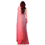Evening Dress Dress Women's Shoulder Squins High-End Light Luxury Niche Host Banquet Temperament Party Flash Summer 68HZ